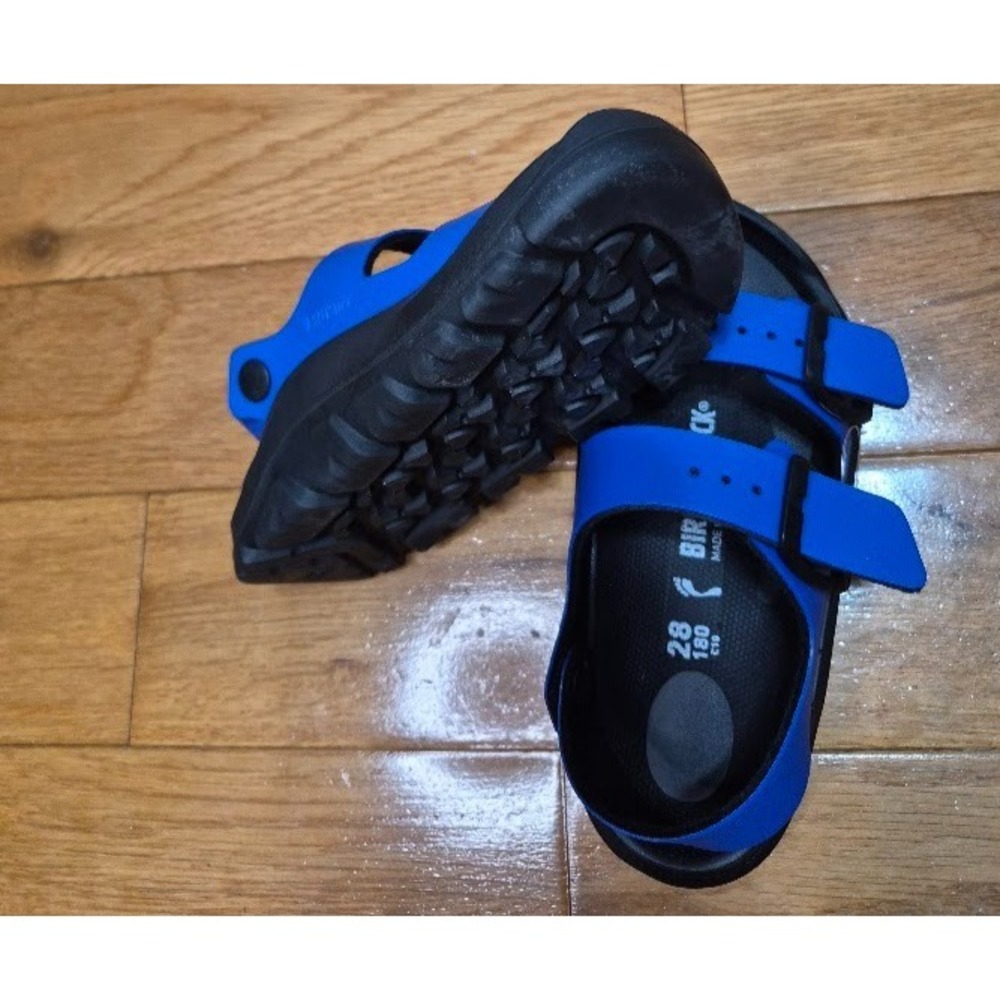 Birkenstock Mogami Kids Sandals — Ultrablue & Black Size Size 10 28/180 NEW